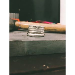 Handmade sterling silver stacker rings